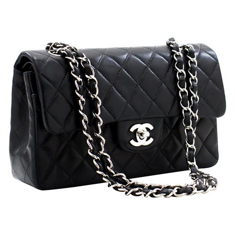 used black chanel bags with chain|large Black Chanel handbag.